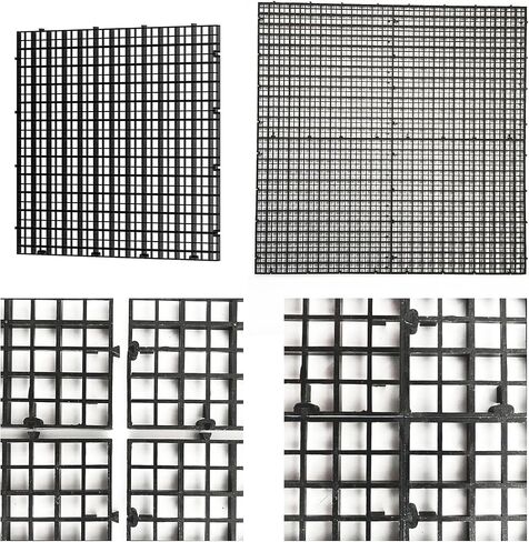 Black Aquarium Divider Panel Fish Tank Separator Plastic Grid in Kuwait