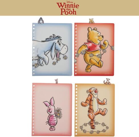 Disney Winnie The Pooh Tab Journal Notebook, Spiral Bound, 96 Lined Pages, 8 x 7 inches -White in Saudi Arabia