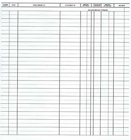 Check Desk Registers, Size 8 1/2" x 9 1/4", Executive Business Deskbook Large Format Check Transaction Registers (5 Registers) in Saudi Arabia