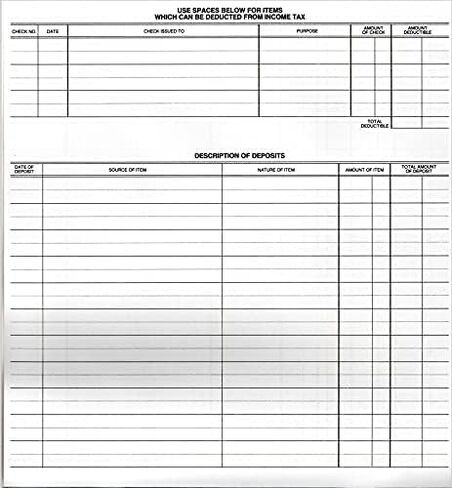 Check Desk Registers, Size 8 1/2" x 9 1/4", Executive Business Deskbook Large Format Check Transaction Registers (5 Registers) in Saudi Arabia