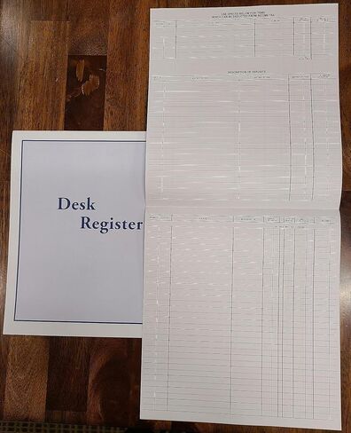 Check Desk Registers, Size 8 1/2" x 9 1/4", Executive Business Deskbook Large Format Check Transaction Registers (5 Registers) in Saudi Arabia