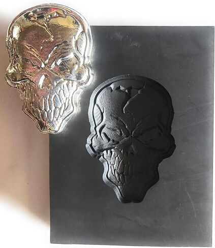 Angry Skull 3D Graphite Mold in Saudi Arabia