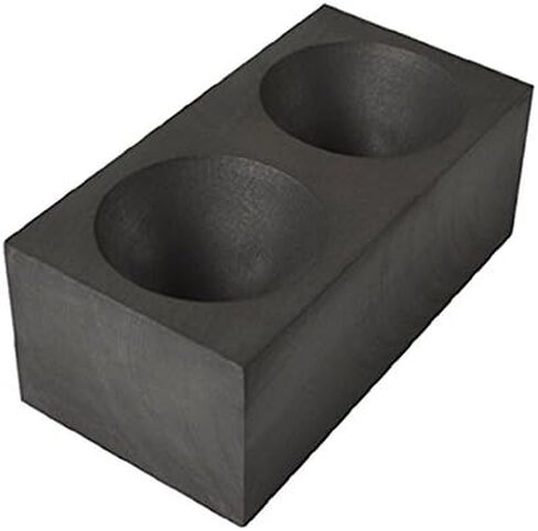 Double Cavity Graphite Gold Conical Cone Mold 2" x 1-1/2" for Casting Smelting Metals Separating Impurities Black Sand Assaying Molds in Saudi Arabia