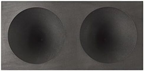 Double Cavity Graphite Gold Conical Cone Mold 2" x 1-1/2" for Casting Smelting Metals Separating Impurities Black Sand Assaying Molds in Saudi Arabia