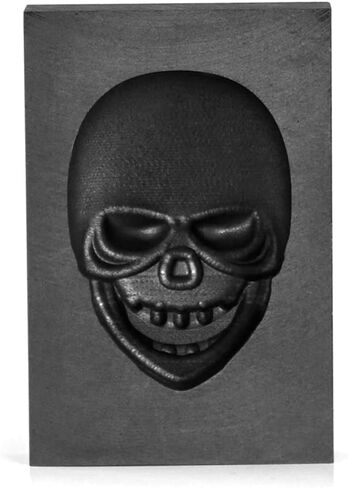 TVOIP SKULL 3D Graphite Ingot Mould ، قالب الصب ، صب الجرافيت القالب العفن القالب لذوبان الصب المعدنية النحاس النحاس النحاس in Saudi Arabia