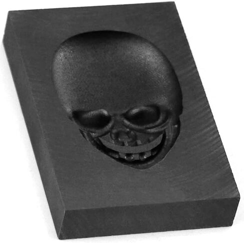 TVOIP SKULL 3D Graphite Ingot Mould ، قالب الصب ، صب الجرافيت القالب العفن القالب لذوبان الصب المعدنية النحاس النحاس النحاس in Saudi Arabia