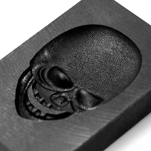 TVOIP SKULL 3D Graphite Ingot Mould ، قالب الصب ، صب الجرافيت القالب العفن القالب لذوبان الصب المعدنية النحاس النحاس النحاس in Saudi Arabia