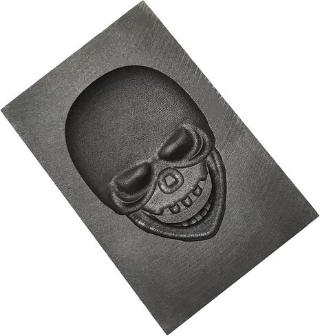 TVOIP SKULL 3D Graphite Ingot Mould ، قالب الصب ، صب الجرافيت القالب العفن القالب لذوبان الصب المعدنية النحاس النحاس النحاس in Saudi Arabia