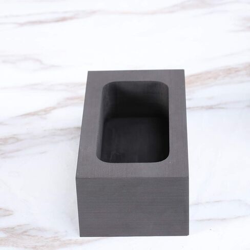 OperItacx Graphite GENT MOUNT من أجل صب المعادن ، صب قالب الصهر لذوبان صقل النحاس النحاس من الألومنيوم الفضي الذهبي (3.9x2x2.5in 3pcs) in Kuwait