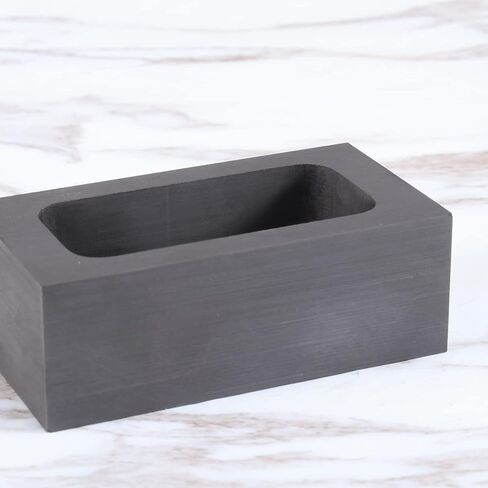 OperItacx Graphite GENT MOUNT من أجل صب المعادن ، صب قالب الصهر لذوبان صقل النحاس النحاس من الألومنيوم الفضي الذهبي (3.9x2x2.5in 3pcs) in Kuwait