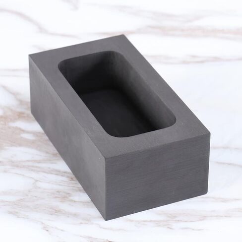 OperItacx Graphite GENT MOUNT من أجل صب المعادن ، صب قالب الصهر لذوبان صقل النحاس النحاس من الألومنيوم الفضي الذهبي (3.9x2x2.5in 3pcs) in Kuwait