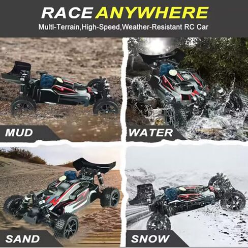 1/10 75KM/H RC High-Speed Drift Racing Car, VRX RH1006 2.4G 4WD Electric Off-Road Truck Model, Creative Vehicle Toys for Adults in Saudi Arabia