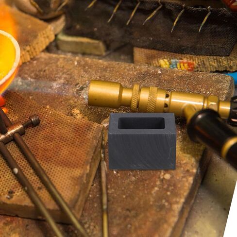 OperItacx Graphite GENT MOUNT من أجل صب المعادن ، صب قالب الصهر لذوبان صقل النحاس النحاس من الألومنيوم الفضي الذهبي (3.9x2x2.5in 3pcs) in Saudi Arabia