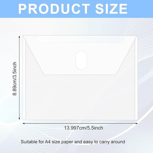 3.5x5.51 Plastic Envelopes Hook Loop Closure Coupon Receipt Storage Holder 60 Pack in Saudi Arabia