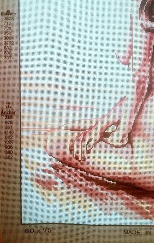 Needlepoint Painted Canvas Tapestry Gobbelin - شابة. 24 "x30" 10.514 بواسطة Gobelinl in Saudi Arabia