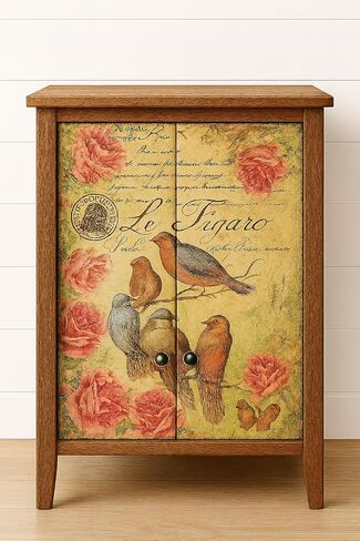 MesartDecoupage ورقة أرز ذاتية اللصق ل decoupage - أوراق زخرفية مزخرفة بالحيوان - صياغة DIY ، سكرابوكينغ ، ديكور المنزل - قشر وعصا ، لا حاجة إلى الغراء - عتيقة ، أنيقة ، رومانسية in Kuwait