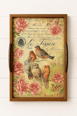 MesartDecoupage ورقة أرز ذاتية اللصق ل decoupage - أوراق زخرفية مزخرفة بالحيوان - صياغة DIY ، سكرابوكينغ ، ديكور المنزل - قشر وعصا ، لا حاجة إلى الغراء - عتيقة ، أنيقة ، رومانسية in Kuwait