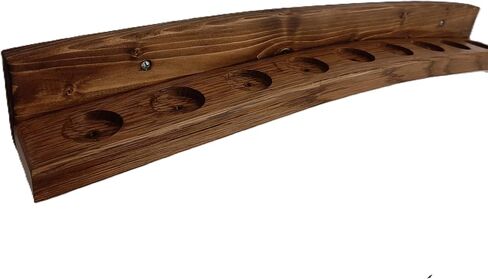 Whiskey Barrel Stave Wall Mount 9 Shot Glass Display in Saudi Arabia