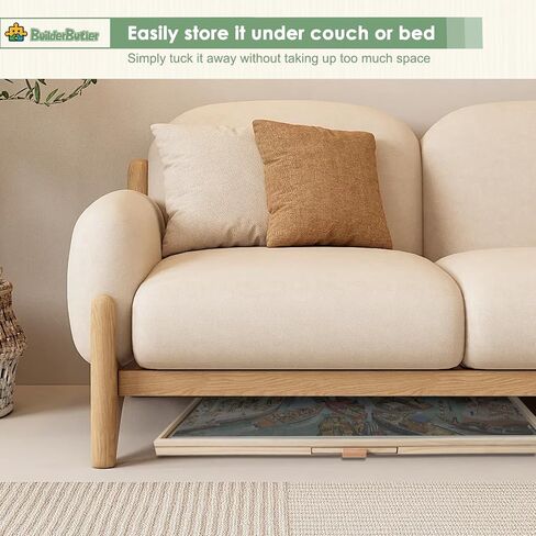 1500 قطعة لوحة ألغاز دوارة مع 6 أدراج ، 34.25 "x25.2" طاولة ألغاز خشبية محمولة مع غطاء غزل سوزان كسول in Kuwait