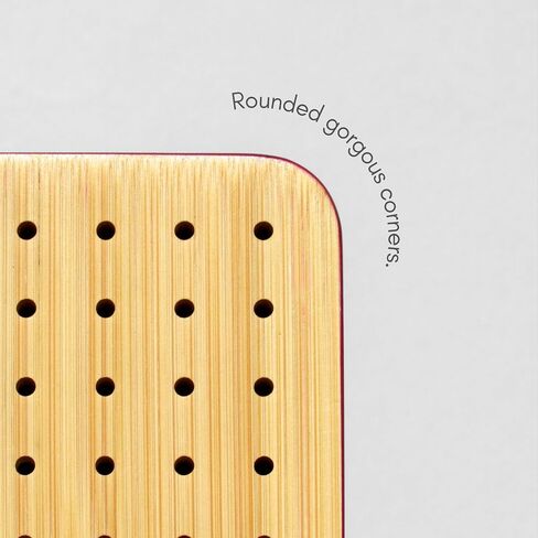 PANEDEBA 11" Bamboo Crochet Blocking Board with Pegs/Pins (16pcs), Granny Square Blocking Boards for Crochet Projects with Vibrant Fuchsia Edges, Adjustable Sticks, Convenient Felt Bag in Saudi Arabia