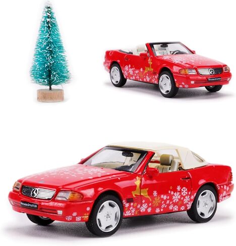 1/64 سبائك السبائك لسيارة مرسيدس SL500 Die Cast Collection Collection Model Adminible Aristible إصدار عيد الميلاد in Kuwait