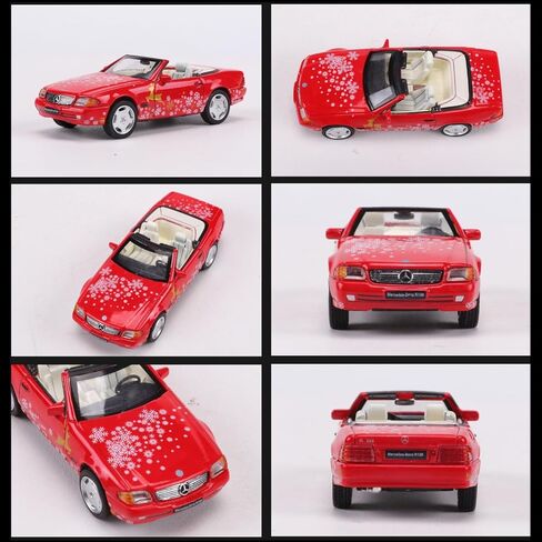 1/64 سبائك السبائك لسيارة مرسيدس SL500 Die Cast Collection Collection Model Adminible Aristible إصدار عيد الميلاد in Kuwait