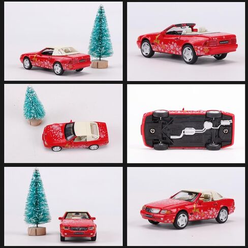 1/64 سبائك السبائك لسيارة مرسيدس SL500 Die Cast Collection Collection Model Adminible Aristible إصدار عيد الميلاد in Kuwait