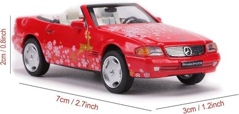 1/64 سبائك السبائك لسيارة مرسيدس SL500 Die Cast Collection Collection Model Adminible Aristible إصدار عيد الميلاد in Kuwait