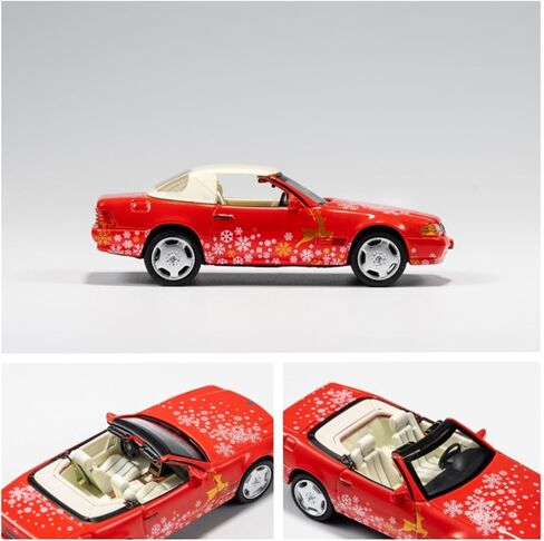 1/64 سبائك السبائك لسيارة مرسيدس SL500 Die Cast Collection Collection Model Adminible Aristible إصدار عيد الميلاد in Kuwait