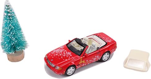 1/64 سبائك السبائك لسيارة مرسيدس SL500 Die Cast Collection Collection Model Adminible Aristible إصدار عيد الميلاد in Kuwait