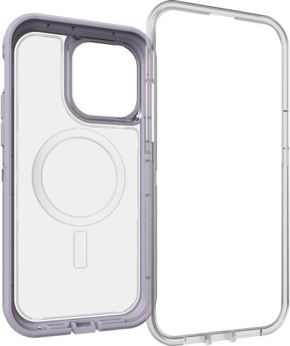 حافظة شفافة لهاتف Apple iPhone 14 / iPhone 13 Defender Series XT من OTTERBOX مع MagSafe - كريستال أسود (77-90062)، حماية من السقوط بمعايير عسكرية 5X in Saudi Arabia