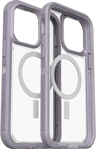 حافظة شفافة لهاتف Apple iPhone 14 / iPhone 13 Defender Series XT من OTTERBOX مع MagSafe - كريستال أسود (77-90062)، حماية من السقوط بمعايير عسكرية 5X in Saudi Arabia