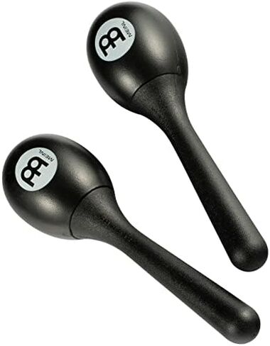 Meinl Percussion PEMBK Plastic Egg Maracas, Black in Saudi Arabia