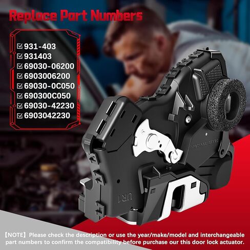 FAERSI 931-403 Door Lock Actuator Motor Front Right Passenger Side Replacement for Toyota 4Runner Camry Tundra Lexus ES350 GS350 LS460 RX450h Scion tC xB xD 69030-0C050,69030-06200, 69030-42230 in Kuwait