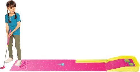 Barbie Kids Golf Game – Putt Putt Golf Set with Putting Mat, Adjustable Putter and 1 Golf Ball – Indoor & Outdoor Mini Golf Toy for Girls, Backyard, Park or Home Play, Ages 6+ in Saudi Arabia