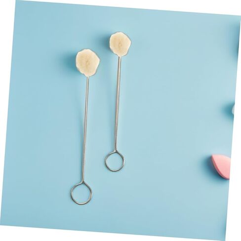 60pcs فرشاة صوف ناعمة مع مقبض معدني لمشاريع DIY الحرفية المنزلية والتفاصيل التلقائية للتنظيف السهل الصيانة in Kuwait