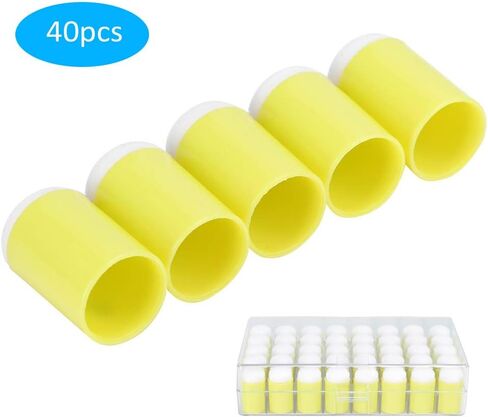 40pcs Finger Sponge Daubers Art Ink Stamping Card Craft Drawing Finger Painting Sponge (Mixed Color) in Saudi Arabia