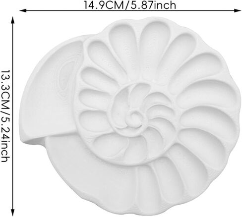 لوحة لوحة خلط طبق زهرة شكل فنان صينية الطلاء للاكريليك مائي زيت الدهانات 5.87x5.24x0.55 بوصة in Kuwait
