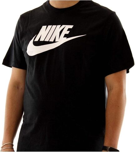Nike Men's NSW Icon Futura Tee White/Black/University Red (Large) in Saudi Arabia