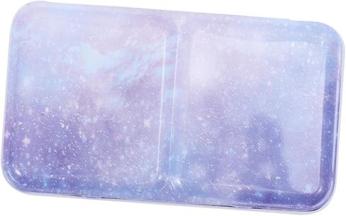 jojofuny DIY Watercolor Iron Palette Box Portable 3-Fold Paint Mixing Tray for Artists Empty Travel Watercolor Box Without Dividers in Saudi Arabia