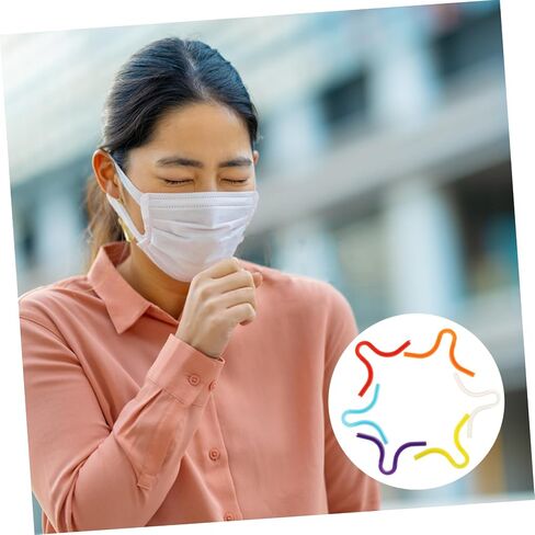 6Pcs Silicone Fog Nose Bridge Pads Lightweight Mask Support Strips for Glasses Wearers Protect Against Fogging for Adults and in Saudi Arabia
