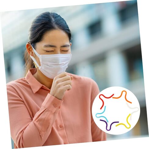 Nuobesty 6pcs سيليكون ضباب أنف جسر جسر مريح ودائم ختم منصات الأنف للنظارات خفيفة الوزن للبالغين لمنع التزعزع in Kuwait