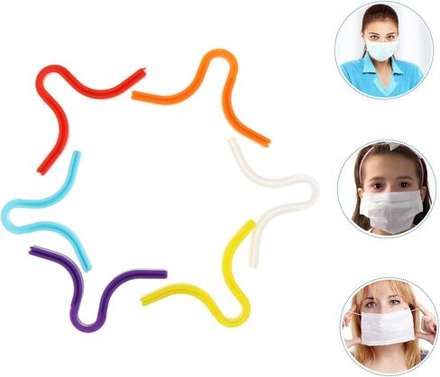 Nuobesty 6pcs سيليكون ضباب أنف جسر جسر مريح ودائم ختم منصات الأنف للنظارات خفيفة الوزن للبالغين لمنع التزعزع in Kuwait