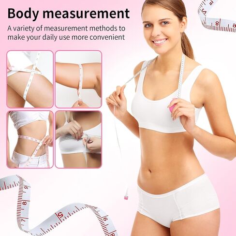 16 Pack Tape Measure, 60 Inch/150cm Retractable Body Measuring Tape - 16 Color Soft Sewing Tape for Tailor, Craft & Cloth Measurements (Multicolored) in Saudi Arabia