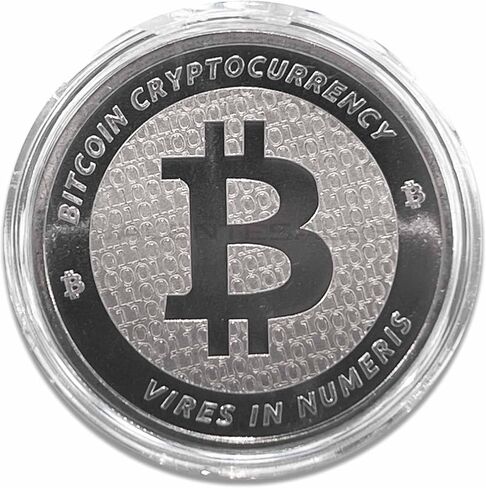 1 oz Bitcoin worldview map fine art silver piece paperweight in Saudi Arabia