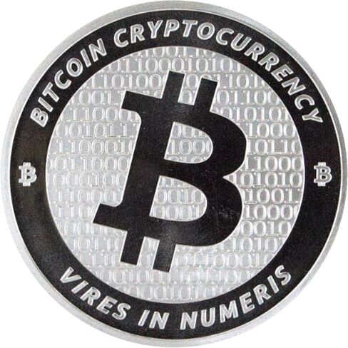 1 oz Bitcoin worldview map fine art silver piece paperweight in Saudi Arabia