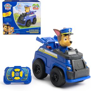 Paw Paw Patrol Chase RC Action Cruiser ، سيارة التحكم عن بُعد مع مصابيح LED ووحدة تحكم سهلة الإيقاع ، تظاهر لعب الأطفال للأولاد والبنات الذين تتراوح أعمارهم بين 3 وما فوق in Kuwait