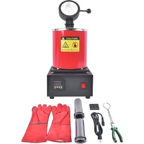 فرن ذوبان الذهب 2 كجم فرن الصهر الرقمي الكهربائي 1500W 2012 ° F آلة تكرير المجوهرات الثمينة المعادن الذهب in Kuwait