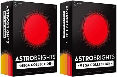 مجموعة Astrobrights Mega، بطاقات ملونة، مجموعة Sunny" من 5 ألوان، 320 ورقة، 65 رطل/176 جرامًا للمتر المربع، 8.5 بوصة × 11 بوصة - المزيد من الأوراق! (91704) in Saudi Arabia