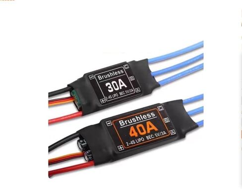 RC Aircraft ESC: تم ترقيته XXD بدون فرش ESC (30A/40A) ، يدعم الجهد 4S ، مناسب للطرز الثابتة الجناحين ، (مقابس الموز 3.5 ملم + T-Plugs (مسبق المسلح)) (ملصق برتقالي 40A (2-4S))) in Saudi Arabia